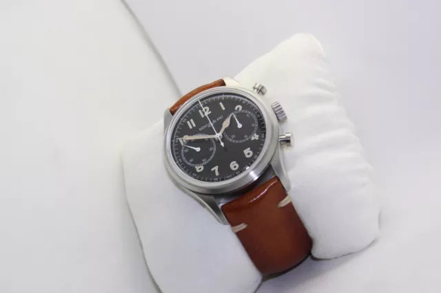 Lbn Montblanc REF1858 Pilote Montre,42MM Dia,Auto,Ss,Chronographe,En / À Box 2