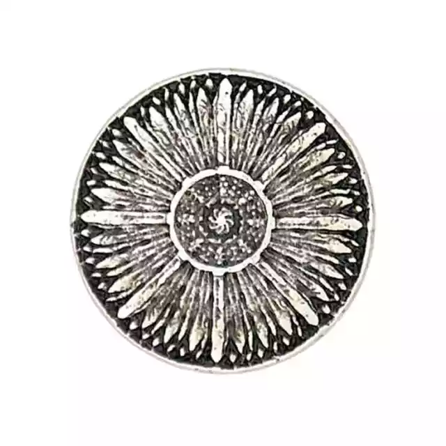 SILVER TRIBAL DESIGN SHANK BUTTONS METAL 18mm 23mm