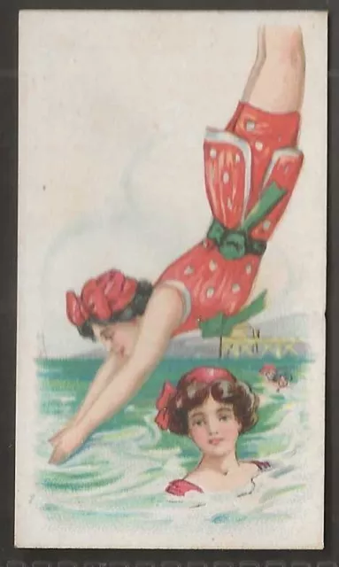 Wills Scissors-Sporting Girls 1913-#26- Diving