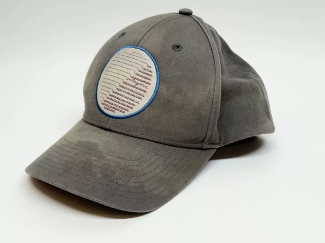 Patagonia Hat Cap Adult Snapback Circle Patch Logo Distressed Damaged Mens