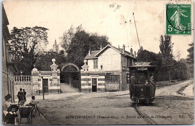 95 MONTMORENCY - entree du parc de l'orangerie (tramway)