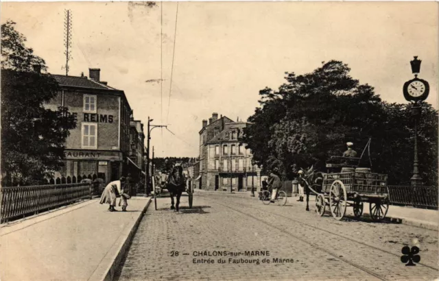 CPA CHALONS-sur-MARNE - entrance to the Faubourg de Marne (742311)