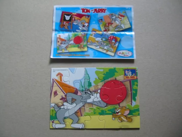 Ü Ei 2008 : Ü-Ei Puzzle  Tom und Jerry + BPZ - Sammlungsauflösung -