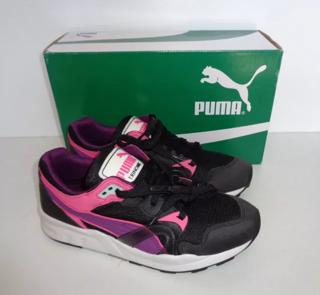 Puma New Girls Black Casual Comfort Junior Trainers Shoes RRP £60 UK Size 3.5