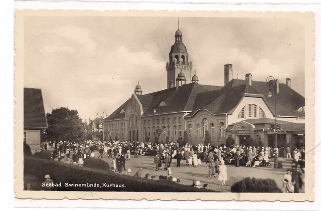 Alte AK - Seebad Swinemünde - Kurhaus - gel 1936 Görlitz