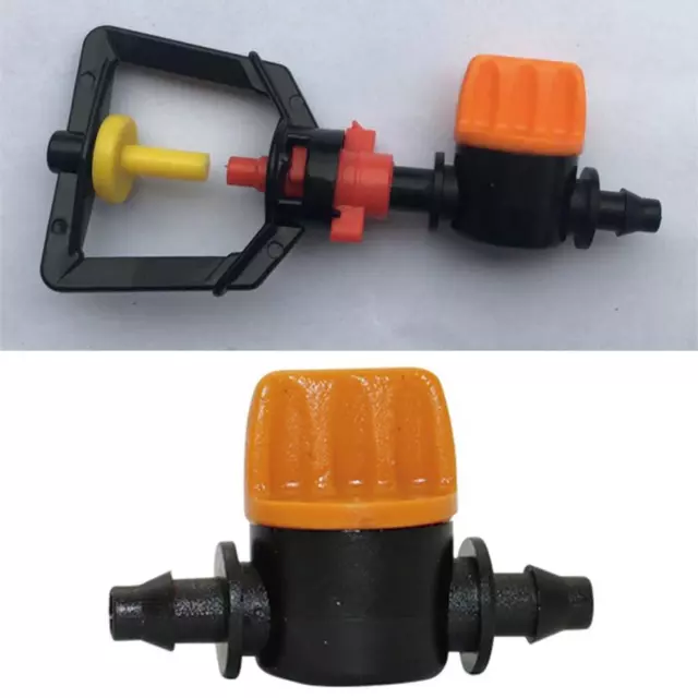 1x 4mm Mini Water Hose Garden Irrigation Valve Water --us Connectors M2R8