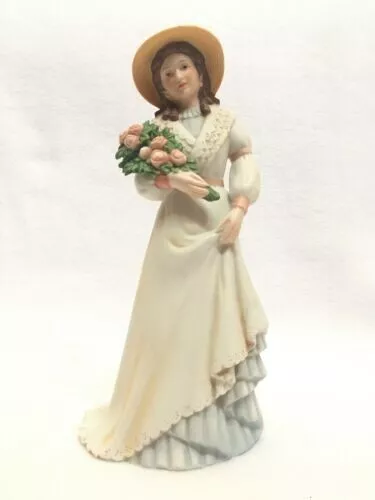 HOMCO Home Interiors Porcelain Victorian Figurine Charlotte Rose #1468