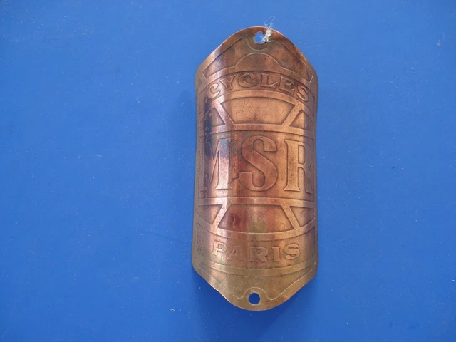 Ancienne Plaque De Vélo Headbadge Métal - Cyclisme Vintage France 1930s