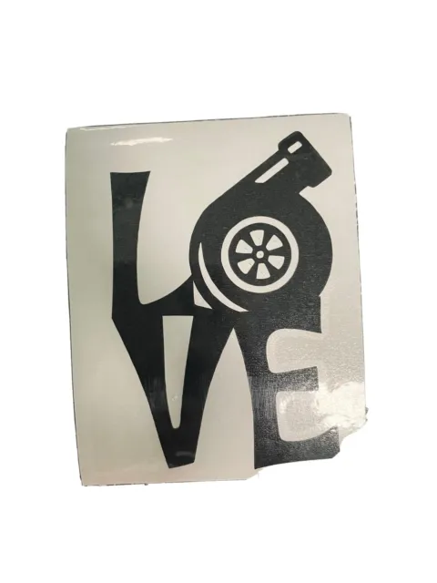Vinyl Car Decals Stickers. Turbo LOVE. TURBO.