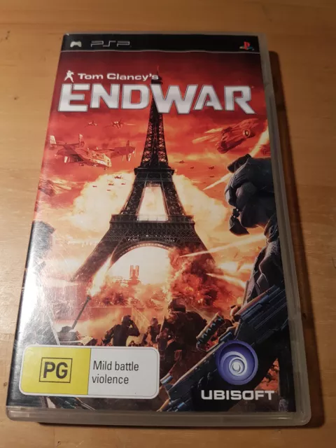 tom clancys end war  sony psp game complete with manual free postage