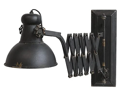 Applique murale en forme de ciseaux - Style industriel - Noir - E14 - Classe ...