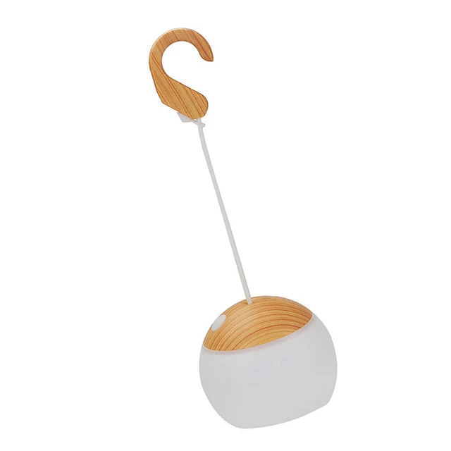 (WOOD COLOR)CAMPING LIGHT Ball Pattern 3 Brightness Adjustable Long