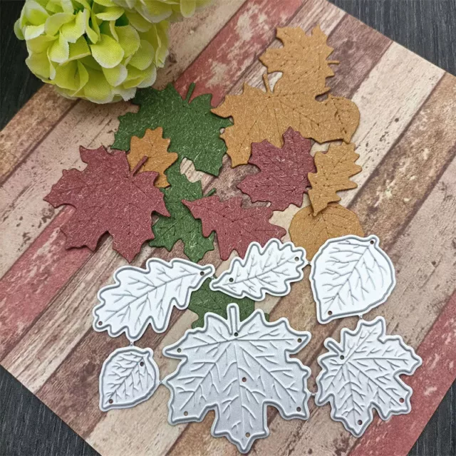 Maple Leaves Cutting Dies Stencil DIY Scrapbooking Album Paper Card Templ-ot