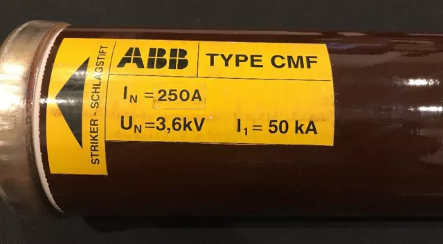 ABB High Voltage Fuse Link CMF 3.6kV 250A NHPL052763R1 2