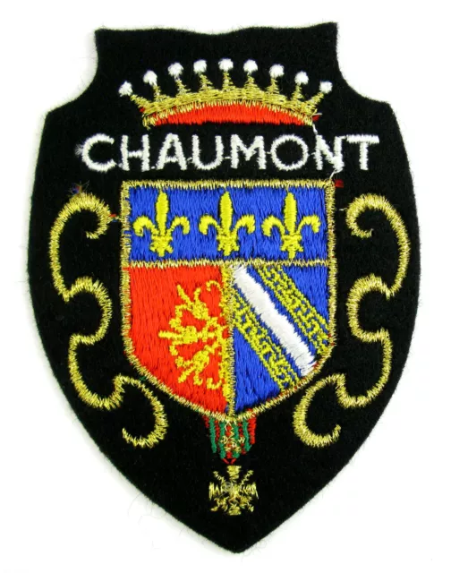 Ecusson brodé ♦ (patch/crest embroidered) ♦ Armoiries Chaumont