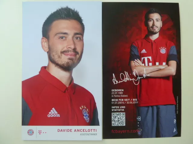 Davide Ancelotti - unsigniert - Bayern München Saison 2016/2017 (16 17)