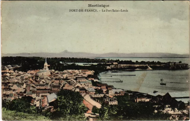 PC CPA MARTINIQUE, FORT DE FRANCE, LE FORT SAINT LOUIS, POSTCARD (b11748)