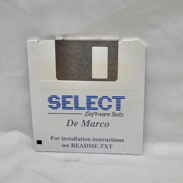 De Marco PC Select Software Tools Retro Vintage Floppy Disk