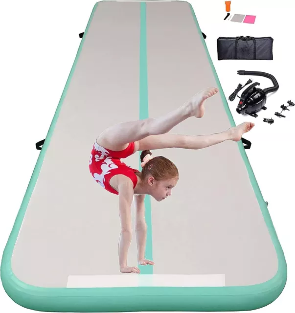10Ft Track Air Gymnastics Mat Inflatable Tumbling Mat Air Mat with Electric Pump