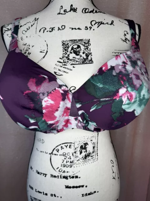 CACIQUE $50 THE Cooling French Full Coverage Bra Lane Bryant Black 36DDD 42F  40G $22.99 - PicClick