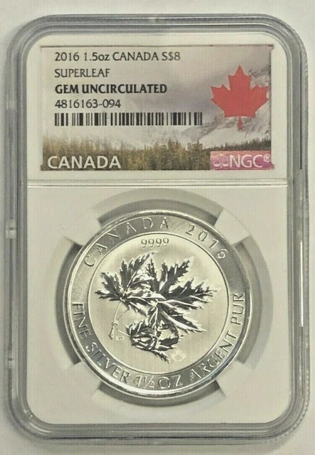 2015 Canada Silver Maple Leaf Fractional Coin Set – Red Enamel, Uncirculated