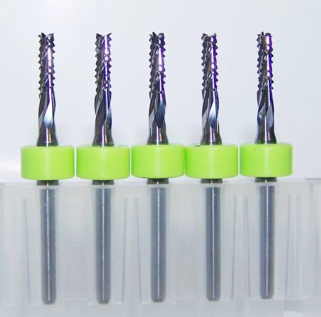 (5) 2.4mm (.0945")  CHIPBREAKER CARBIDE ROUTER BURRS FT KEMMER KTCMFBI094535002R