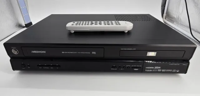 MEDION MD81664 HDMI DVD VHS Video Recorder VCR Kombigerät zum Digitalisieren DEF