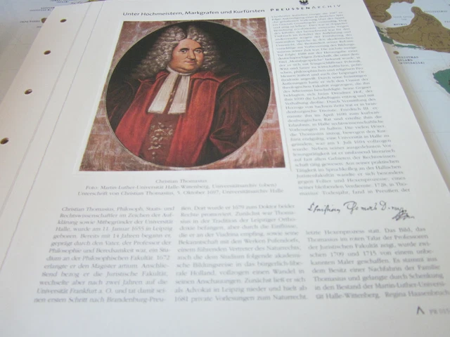 PREUSSEN ARCHIV 1 Hochmeister Kurfürsten 1530 Christian Thomasius 1655