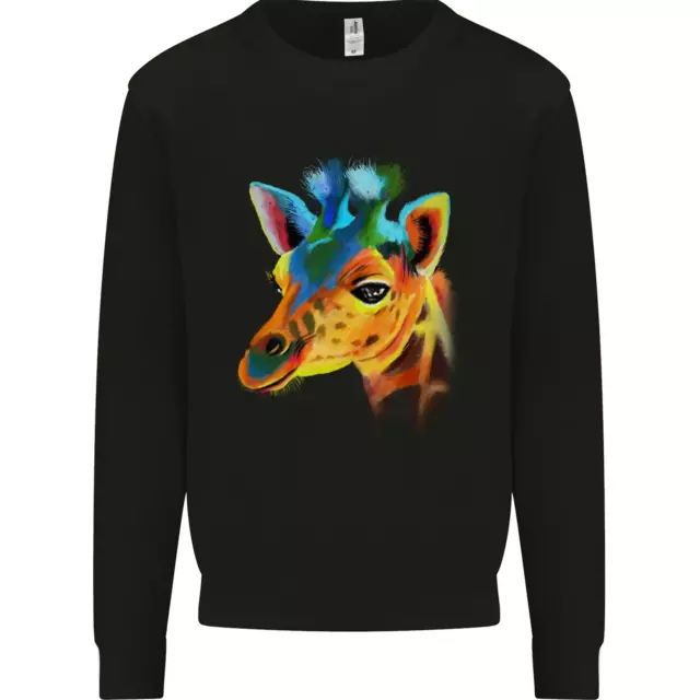 A Giraffe Watercolour Kids Sweatshirt Jumper