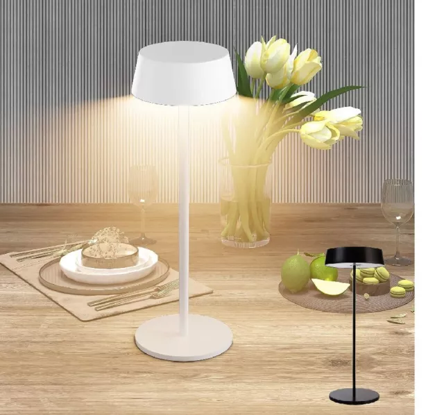 Lampada da Tavolo LED Dimmerabile Touch Poldina 3 Tonalità Luce Ricaricabile