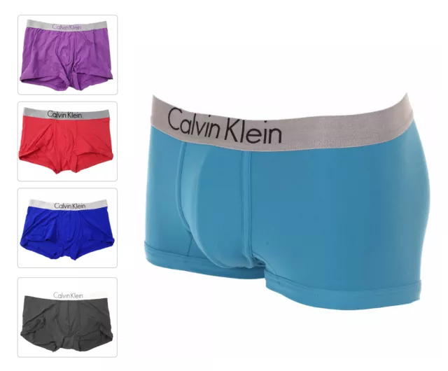 SOUS-VÊTEMENTS BOXER HOMME Calvin Klein coffre court acier coton CK slips  basse hauteur EUR 23,14 - PicClick FR