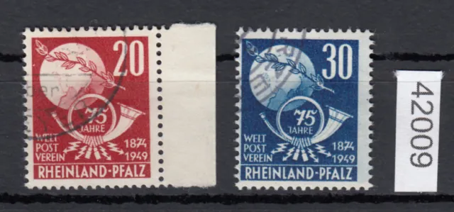 Alliierte Franz. Zone Rheinland Pfalz Mi. Nr. 51+52 gestempelt