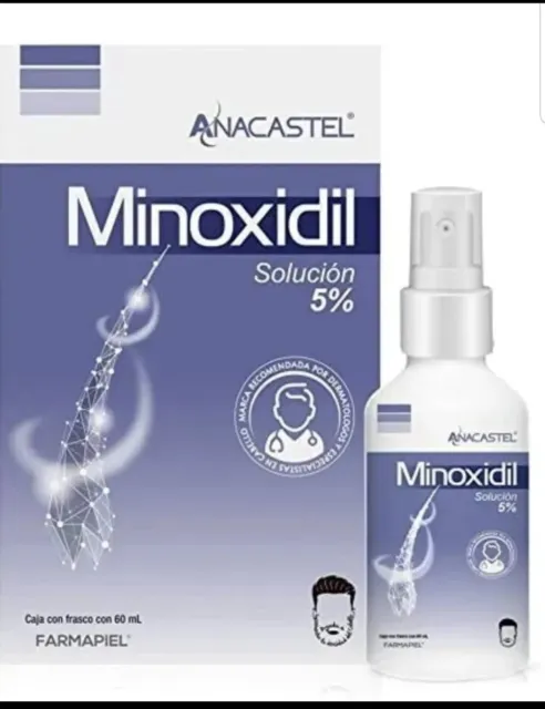 2X Anacastel Minoxidil 5% 60Ml Hairgrowth Spray/Crecimiento De Cabello Unisex⚡️