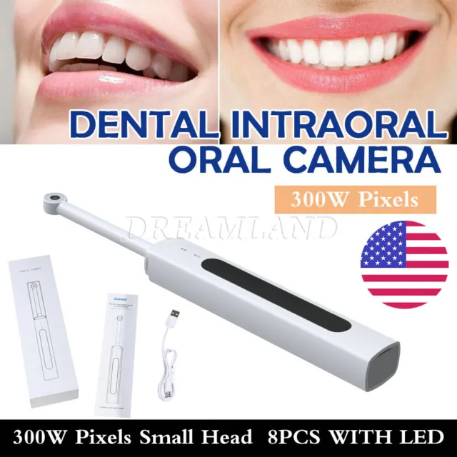 Dental Intra Oral Camera Wireless WIFI Dynamic Endoscope Photograph 3.0MP 8LED