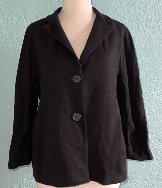 DKNY Donna Karan Wool Jacket Blazer Anthropologie Free People Small