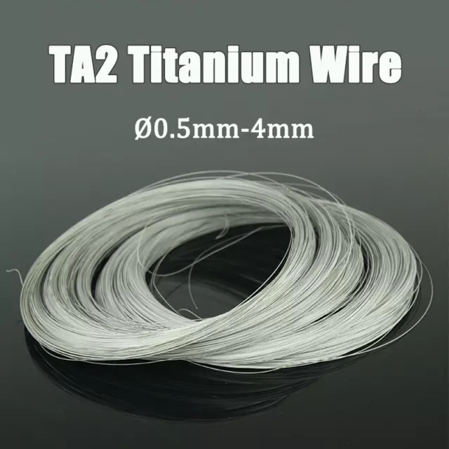 TA2 Pure Titanium Wire Single Soft Metal Wires Ø0.5/1.0/1.5/2.0/2.5/3.0/4.0mm