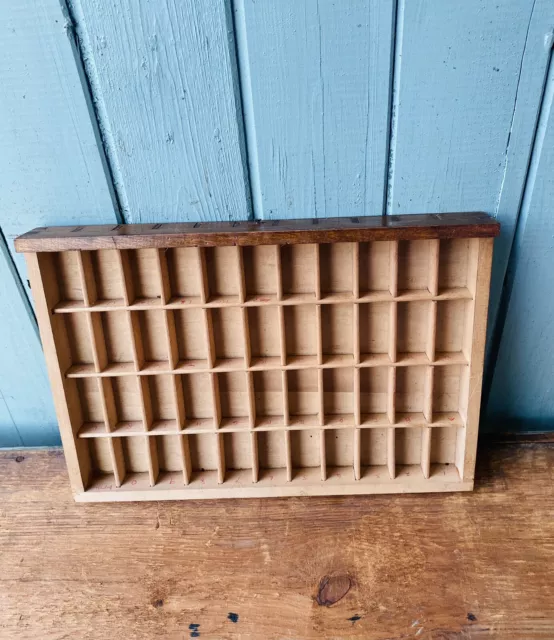 Small Vintage Letterpress Print Tray Printers Drawer Typecase 5