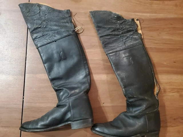 MGM Vintage Costume knee high riding boots swashbuckling Pirate? Mens 11 READ