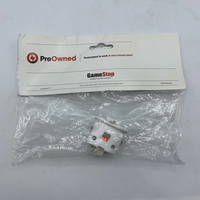 Nintendo Wii Official OEM Motion Plus Adapter Remote Attachment White RVL-026