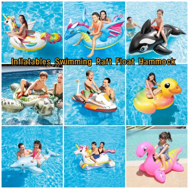 Giant Inflatable Float Duck Flamingo Unicorn Pool Raft Swimming Lounge Toy Bed