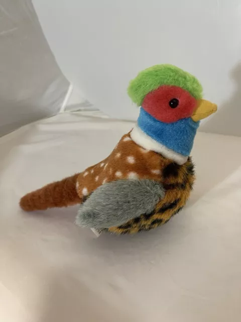 Wild Republic Audubon Birds Plush Ring-Necked Pheasant Bird *No Sound