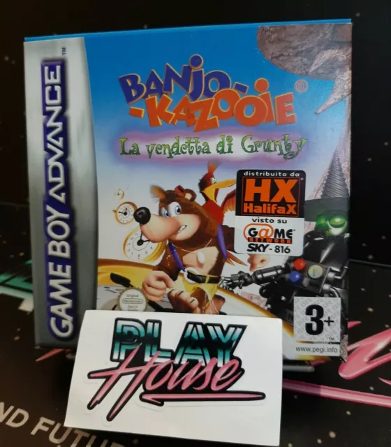 Banjo Kazooie La Vendetta di Grunty Gba GameBoy Advance ITA Box Rovinato Nintend