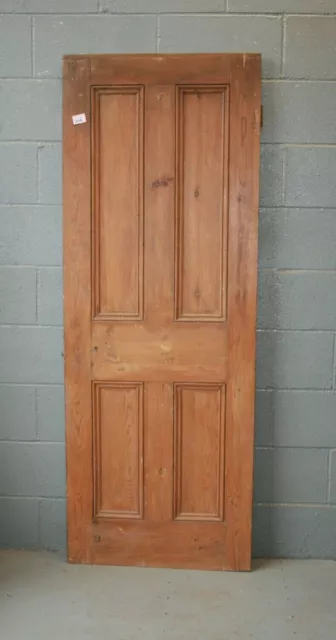 Door 27 3/4" x 74 1/2"   Pine Victorian Door 4 Panel Internal ref 266A