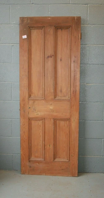 Door 27 3/4" x 74 1/2"   Pine Victorian Door 4 Panel Internal ref 266A