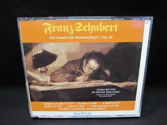 Franz Schubert – Die Sonaten Für Hammerflügel - Vol. III - NM - NEW CASE!!!