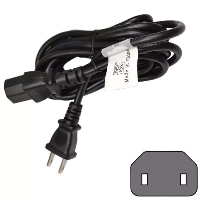 HQRP 10ft Replacement AC Power Cord for Philips 32-55 HF MD MF MW PFL  Series TV