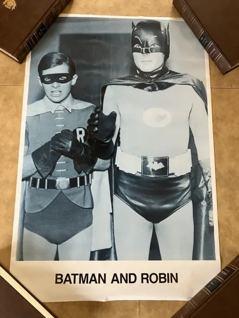 NEW Vintage Batman And Robin Poster by Bigfoot Black & White Adam West Burt Ward