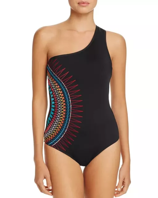 Laundry by Shelli Segal L30949 Womens Black One-Piece Swimsuit Size XL 3