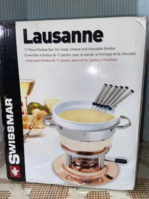 Swissmar Lausanne 11 Piece Copper Fondue Set NIB