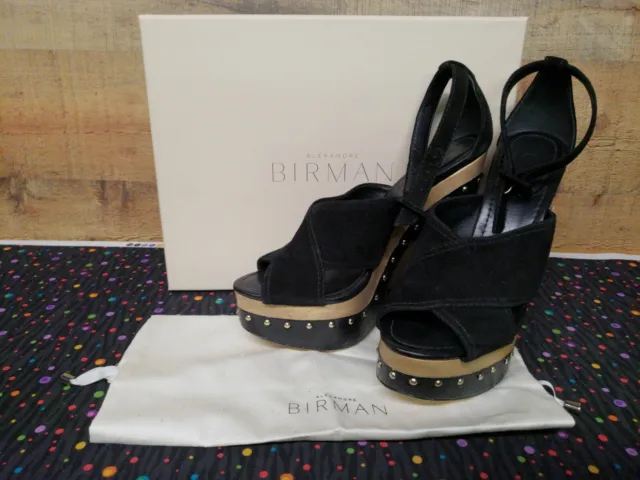 Alexandre Birman Platform Suede/Watersnake Women's Heels Shoes Size: 39 NWB
